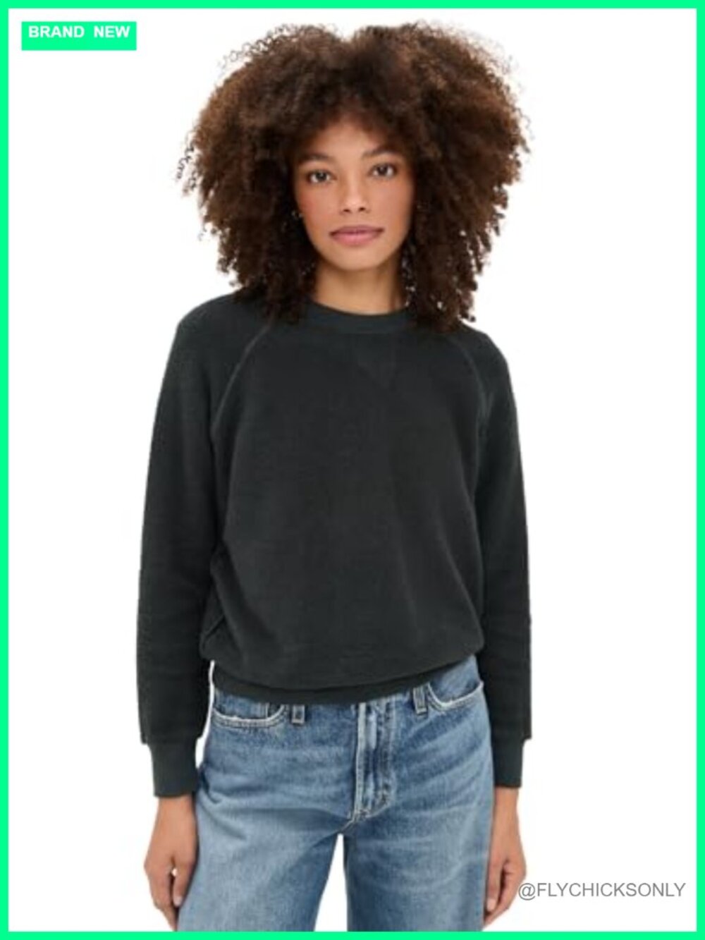 Lightweight Stretch Fleece Crew Neck Sweatshirt Slim Fit Pullover